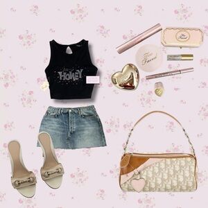 Honey logo crop top ♡︎